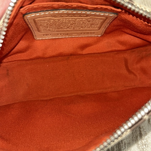 Coach Demi Monogram Canvas/Leather Baguette Bag - Picture 14 of 16